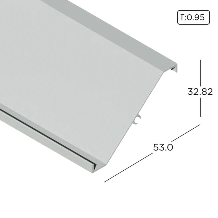 Aluminium Extrusion Z-Blade Louvre Profile (Small) Thickness 0.95mm LV100-A ALUCLASS - ALUCLASS MY