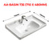 Minimalist Wash Basin Aluclass AA-BASIN (LJZT) - ALUCLASS MY