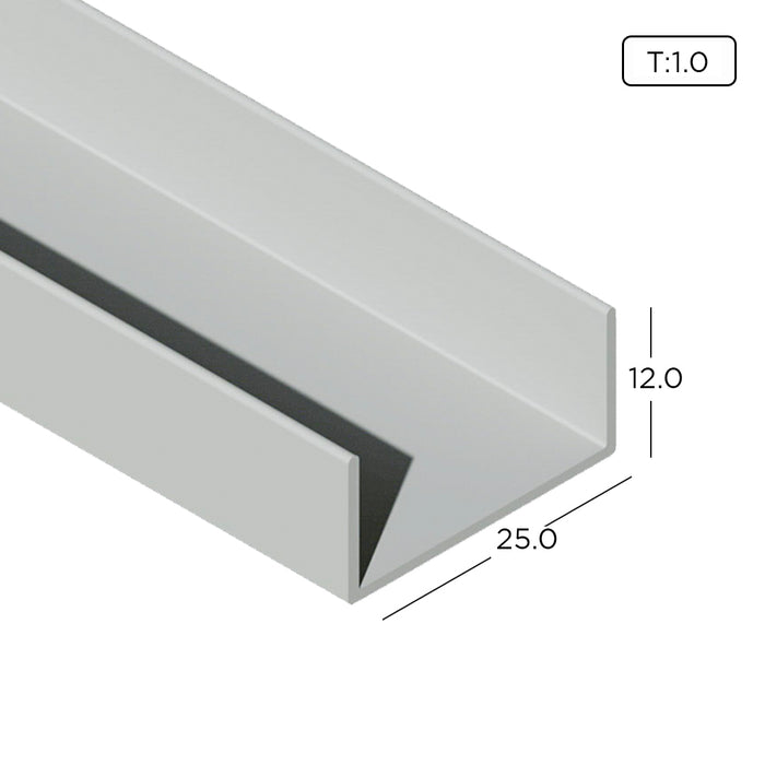Aluminium Extrusion Air-Con Grill Profile Thickness 1.00mm AG1003 ALUCLASS - ALUCLASS MY