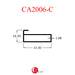 Aluminium Extrusion Kitchen Cabinet/ Wardrobe Door Profile Thickness 1.00mm CA2006-C ALUCLASS (3G Frame) - ALUCLASS MY