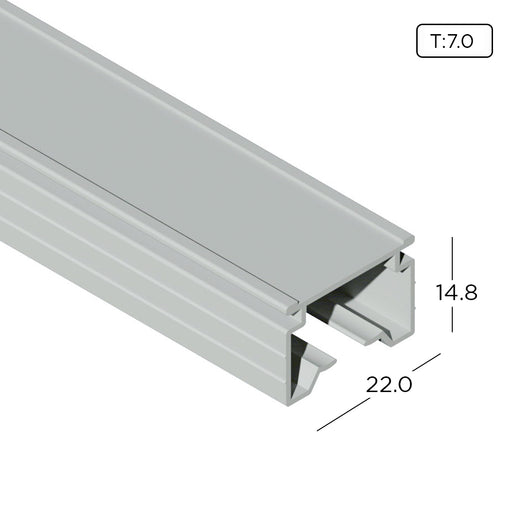 Aluminium Extrusion Curtain Rail Profile Thickness 0.80mm CR1011 ALUCLASS - ALUCLASS MY