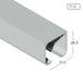 Aluminium Extrusion Hanging Rail Profile Thickness 1.50mm CR4900 ALUCLASS - ALUCLASS MY