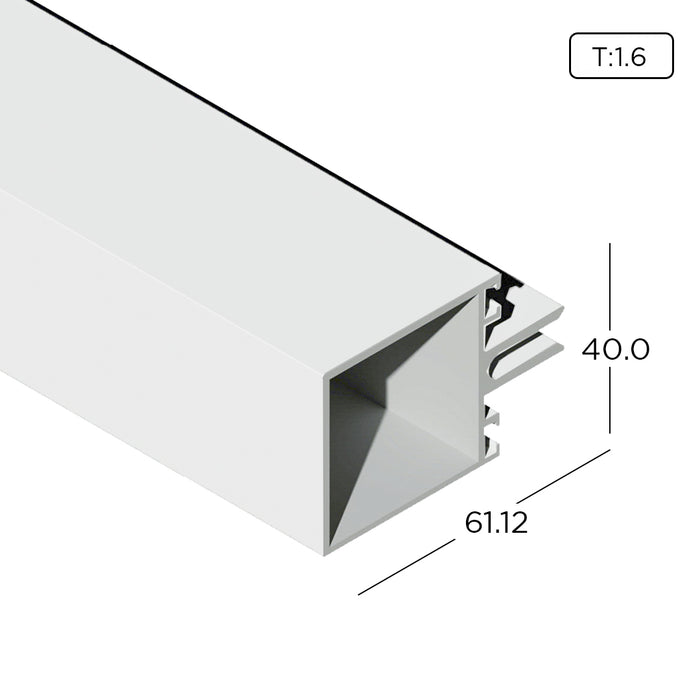 Aluminium Extrusion Curtain Wall Profile With Frame Thickness 1.60mm CW702 ALUCLASS - ALUCLASS MY