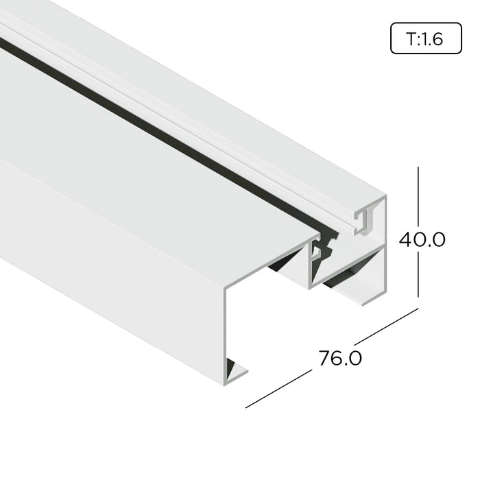 Aluminium Extrusion Curtain Wall Profile With Frame Thickness 1.60mm CW703 ALUCLASS - ALUCLASS MY