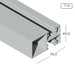 Aluminium Extrusion Curtain Wall Profile With Frame Thickness 1.60mm CW704 ALUCLASS - ALUCLASS MY