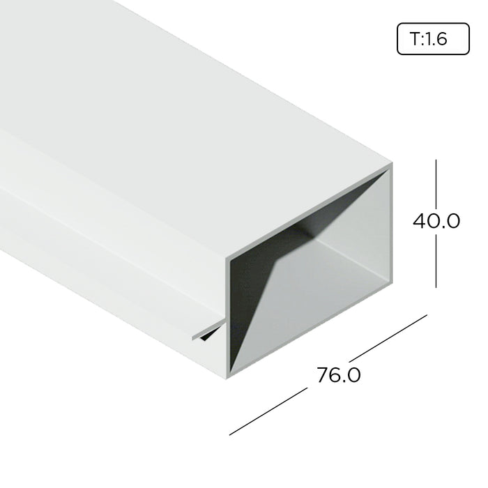 Aluminium Extrusion Curtain Wall Profile Without Frame Thickness 1.60mm CW729 ALUCLASS - ALUCLASS MY