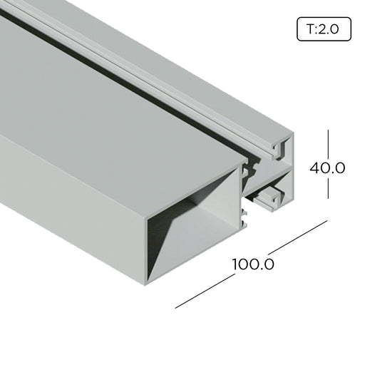 Aluminium Extrusion Curtain Wall Profile With Frame Thickness 2.00mm CW804 ALUCLASS - ALUCLASS MY