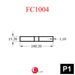 Aluminium Extrusion Fencing Profile Thickness 1.10mm FC1004 ALUCLASS - ALUCLASS MY