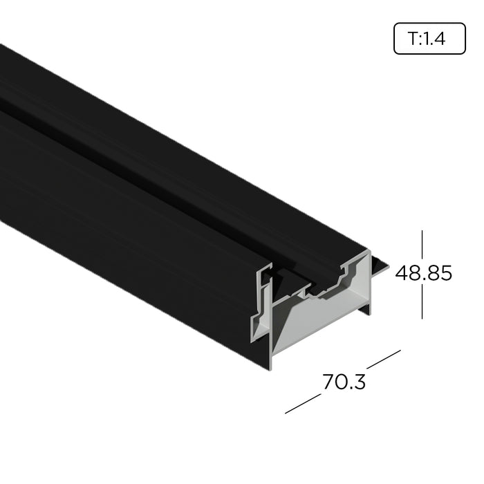 Aluminium Extrusion Folding Door Profile Thickness 1.40mm FD1007 ALUCLASS - ALUCLASS MY