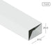 25mm x 37.5mm Aluminium Extrusion Rectangle Hollow Profile Thickness 0.90mm HB0812-1 ALUCLASS - ALUCLASS MY
