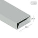 1" x 2.5" Aluminium Extrusion Rectangular Hollow Profile Thickness 0.95mm HB0820-1 ALUCLASS - ALUCLASS MY