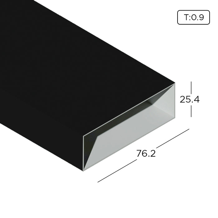 1" x 3" Aluminium Extrusion Rectangular Hollow Profile Thickness 0.90mm HB0824-3 Aluminium Extrusion Profiles ALUCLASS - ALUCLASS MY