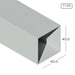 Aluminium Rectangle Hollow Section HB1313-1 Aluminium Extrusion Profiles ALUCLASS - ALUCLASS MY
