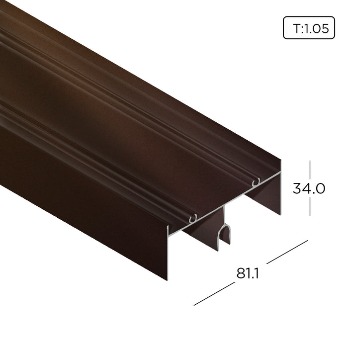 Aluminum Extrusion Standard Sliding Door Profile Thickness 1.05mm KD1131 ALUCLASS - ALUCLASS MY
