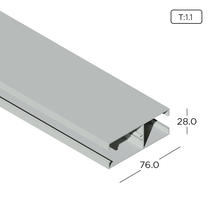 Aluminum Extrusion Standard Sliding Door Profile Thickness 1.10mm KD1135 ALUCLASS - ALUCLASS MY