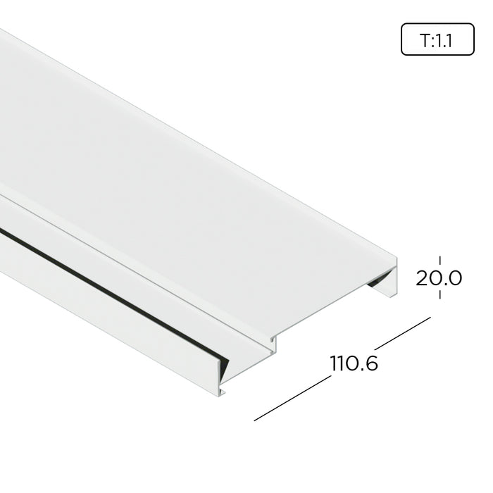 Aluminum Extrusion Economy Sliding Door Profile Thickness 1.10mm KD3154 ALUCLASS - ALUCLASS MY