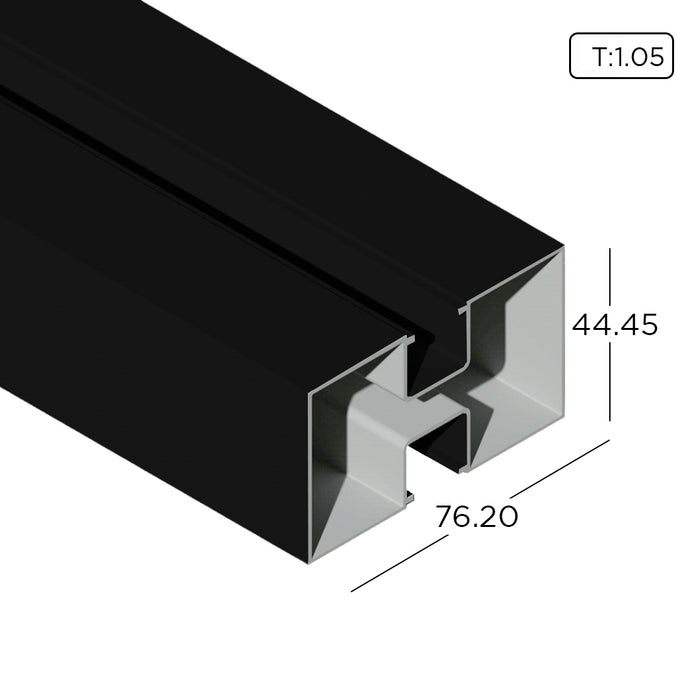 Aluminium Extrusion Shopfront Profile Thickness 1.05mm KS3908 ALUCLASS - ALUCLASS MY