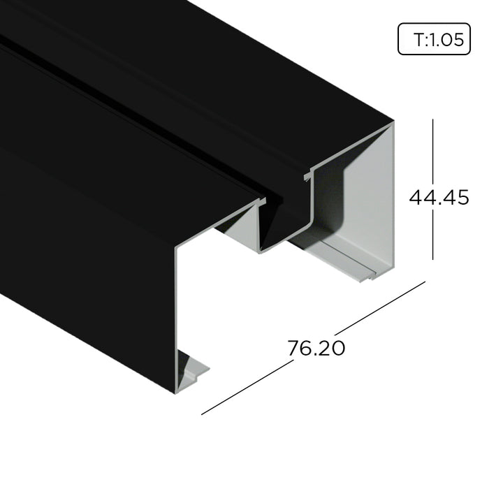 Aluminium Extrusion Shopfront Profile Thickness 1.05mm KS3913 ALUCLASS - ALUCLASS MY