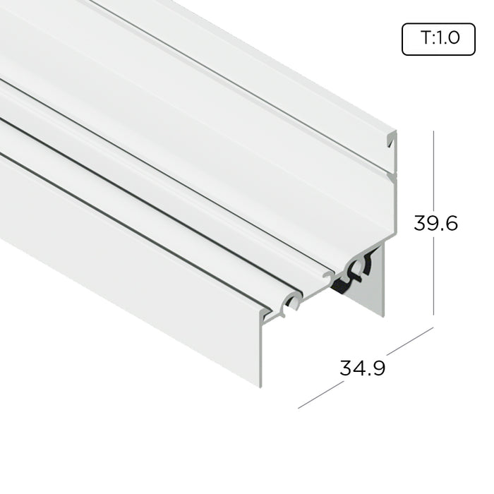 Aluminium Extrusion Outer Frame (Economy Casement Window) Profile Thickness 1.00mm KW4101-1 ALUCLASS - ALUCLASS MY