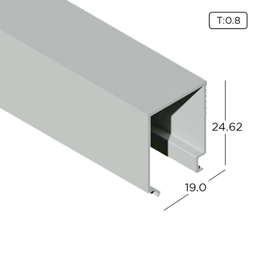 Aluminium Extrusion (Economy Casement Window) Beading Profile Thickness 0.80mm KW4105 ALUCLASS - ALUCLASS MY