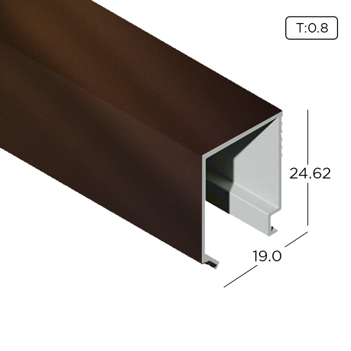 Aluminium Extrusion (Economy Casement Window) Beading Profile Thickness 0.80mm KW4105 ALUCLASS - ALUCLASS MY
