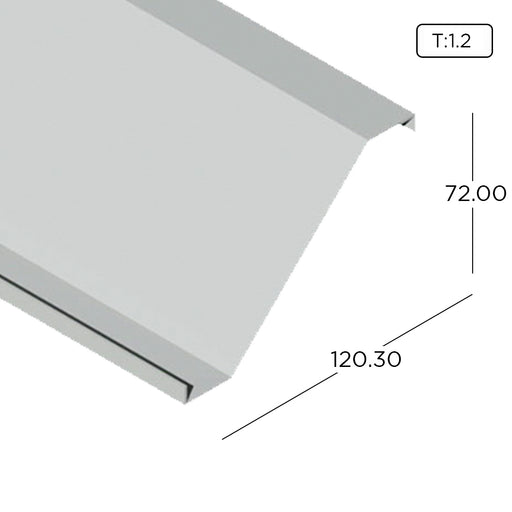 Aluminium Extrusion Z-Blade Louvre Profile (Big) Thickness 1.20mm LV700 ALUCLASS - ALUCLASS MY