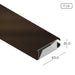 Aluminum Extrusion Shower Door Profile Thickness 1.00mm MY1378-C ALUCLASS - ALUCLASS MY