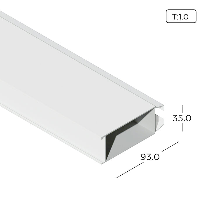 Aluminum Extrusion Shower Door Profile Thickness 1.00mm MY1378-C ALUCLASS - ALUCLASS MY