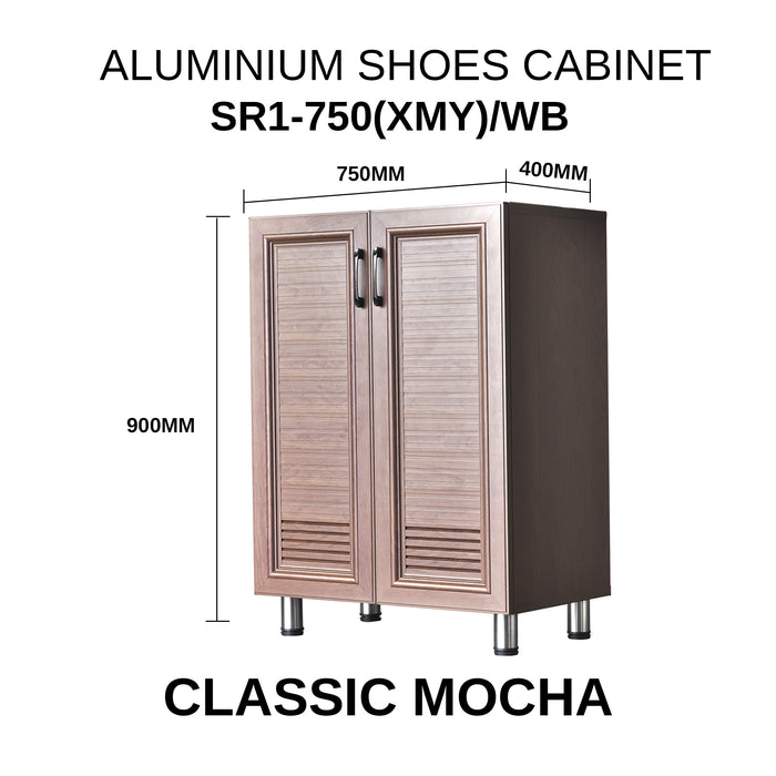 Aluminium Outdoor Shoe Cabinet ALUCLASS Shoe Rack Large Capacity Multi-layer Shoe Rack Rak Kasut - ALUCLASS MY