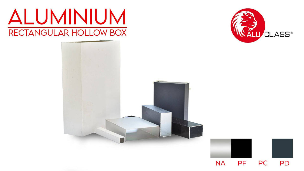 1" x 2" Aluminium Rectangular Hollow HB0816-1 Aluminium Extrusion Profiles ALUCLASS - ALUCLASS MY