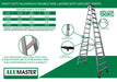 ✨SELF-PICKUP ONLY✨ ALUCLASS GENUINE - Heavy Duty Aluminium Welded Ladder (13 Steps Double Sided)  AL-13SDWL - ALUCLASS MY