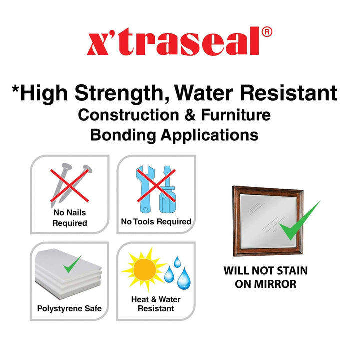 X'traseal X-Bond Construction Adhesive Sealant 320g ALUCLASS (AA-X-BOND ADHENSIVE 320GM) - ALUCLASS MY