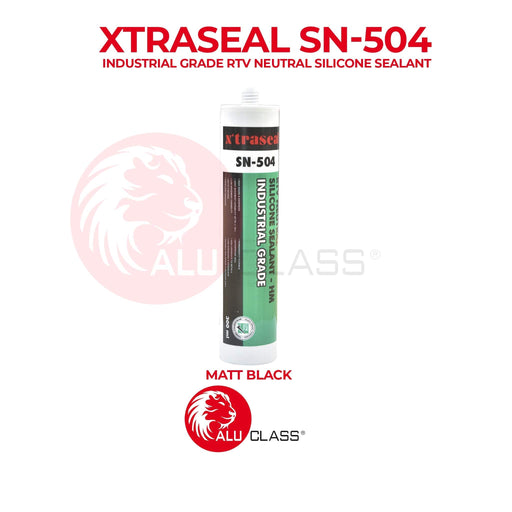 Xtraseal SN-504 Industrial Grade Silicone Sealant 300ml ALUCLASS (AA-SL-SN504(MATT BLACK)) - ALUCLASS MY